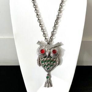 One Of A Kind Vintage Owl Necklace
